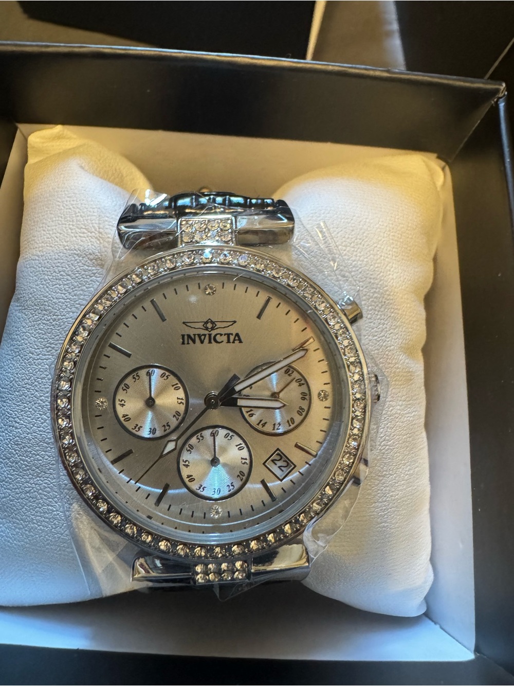 Invicta Celestial 70367 Women’s 38mm Silver Crystal Bezel NEW